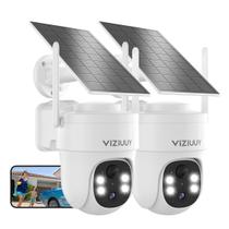 Câmeras de Segurança VIZIUUY Solar Wireless - Pacote com 3 Câmeras de 2MP