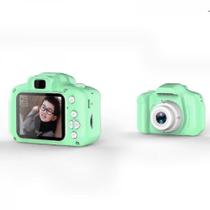 Câmeras digitais mini vídeo de alta definição tiro inteligente câmera digital infantil verde