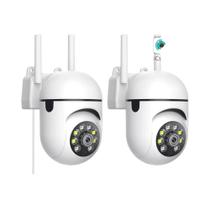 Câmeras PTZ Wifi 4MP 2K Com Visão Noturna Detecção Humana Gravação 247 Aplicativo ICSEE Rastreamento