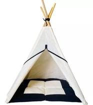 Caminha Cabana Pet Caes E Gatos +Tapete Acolchoado 105X70X70