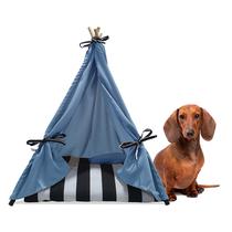 Caminha Cabana tamanho M Azul Pet Toca Tenda Cama Cachorro Cão Oca Caminha Cabana tamanho M Azul Pet Toca Tenda Cama Cachorro Cão Oca