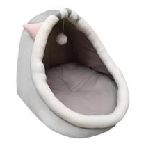 Caminha Cabana Toca Casa Cama de Pelúcia com Orelha Rosa Gatos Pet Caminha Cabana Toca Casa Cama de Pelúcia com Orelha Rosa Gatos Pet