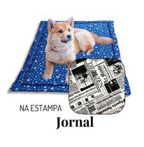 Caminha Cachorro Colchão P 60X40Cm Com Zíper Jornal