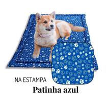 Caminha Cachorro Colchão P 60X40Cm Com Zíper Patinha ul