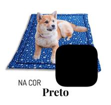 Caminha Cachorro Colchão P 60X40Cm Com Zíper Preto