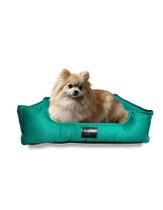 Caminha Cachorro Pet Cochilo Conforto Tamanho M 60x50cm de Brim VERDE Resistente em Algodão Luxo Lavável com Zíper e Fundo Removível para Cães e Gatos