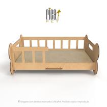 Caminha Cama Pet Cachorro Gato Luxo Madeira Colchão Cor Casa Caminha Cama Pet Cachorro Gato Luxo Madeira Colchão Cor Casa
