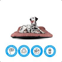 Caminha de Cachorro Mabuu Rosa com Linhas - Tamanho GG
