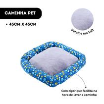 Caminha de Cachorro Pequeno Médio Grande Porte Lavavel Estampada