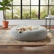 Caminha donut nuvem pet pelucia redonda cama peluciada ninho casinha colchonete fundo antiderrapante