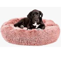 Caminha Nuvem Cao Pet Cachorro Gato Cama Donut Grande 80cm Pelucia Rosquinha Animal de Estimaçao Macia Confortavel Domestico Seguro Antiderrapante