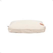 Caminha Para Cachorro Almofada Em Linho Creme Tamanho G - 125cm X 110cm