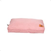 Caminha Para Cachorro Almofada Em Linho Rosa - Tamanho M 95cm X 75cm