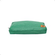 Caminha Para Cachorro Almofada Em Linho Verde - Tamanho P 75cm X 60cm