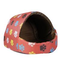 Caminha Para Cachorro e Gatos Iglu Nylon Acolchoada Tamanho G LD Pet