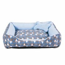 Caminha para Cachorro ou Gato Grande Acompanha Ossinho Geométrico Turquesa Caminha para Cachorro ou Gato Grande Acompanha Ossinho Geométrico Turquesa