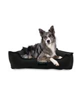 Caminha Para Pets Cães Tamanho GG 85x70cm de Brim Resistente em Algodão PRETO Luxo Confortável Caminha Lavável com Zíper e Fundo Removível Cochilo Pet