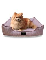 Caminha Para Pets Tamanho M 60x50cm de Linho Impermeável Cochilo Pet Conforto Resistente Lavável com Zíper Enchimento Antialérgico para Cães e Gatos