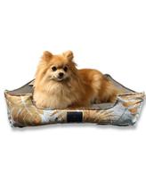 Caminha Pet Cachorro & Gato- Impermeável- Acquablock- M - Marrom Folhas