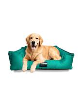 Caminha Pet Cães Gatos Tamanho XG 95x75cm Resistente de Brim em Algodão VERDE Cochilo Pet Luxo Conforto Lavável com Zíper e Fundo Removível para Pets