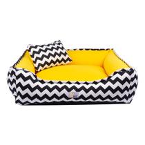 Caminha Pet Cama Cachorro Grande Anti Friagem Lavável Amarelo