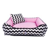 Caminha Pet Cama Cachorro Grande Anti Friagem Lavável Rosa Bebe