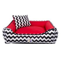 Caminha Pet Cama Cachorro Grande Anti Friagem Lavável Vermelho