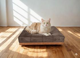 Caminha Pet Com Base Stoffa Para Cães e Gatos Marrom