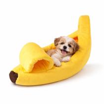 Caminha Pet Confortável Macia Cama Para Cães e Gatos Formato Banana