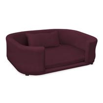 Caminha Pet Lola Estofada Sofá Com Almofada Cachorro Gato Pequeno Porte Bordô Caminha Pet Lola Estofada Sofá Com Almofada Cachorro Gato Pequeno Porte Bordô