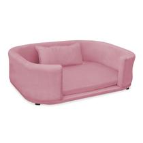 Caminha Pet Lola Estofada Sofá Com Almofada Cachorro Gato Pequeno Porte Rosa