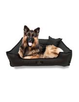 Caminha Pet Luxo Cães e Gatos Conforto Tamanho XG 95x75cm de Brim Resistente em Algodão Chumbo Caminha Lavável com Zíper e Fundo Removível Cochilo Pet