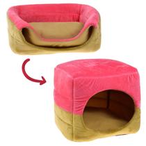 Caminha Pet Toca 2 em 1 Cama Para Cães e Gatos Com Almofada