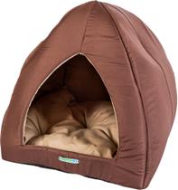 Caminha Toca Iglu Pet 2 em 1 (Cão Gato Pequeno Porte) Cama Cabana com Almofada/Colchonete Removível - Karppovet