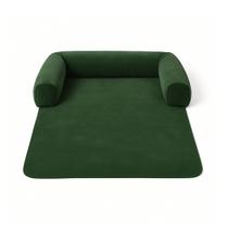 Caminha Veludo Premium Pet Cachorro para Sofá 72x90 Verde