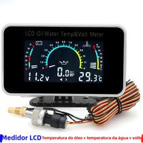 Caminhão 12V24V Multi Função LCD Medidor Óleo Água Temp Voltímetro Sensor 1/8NPT