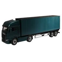 Caminhão 42cm Grande Carreta Iveco S-Way Toco Portas Do Baú Abrem Brinquedo Interativo - Usual Caminhão 42cm Grande Carreta Iveco S-Way Toco Portas Do Baú Abrem Brinquedo Interativo - Usual