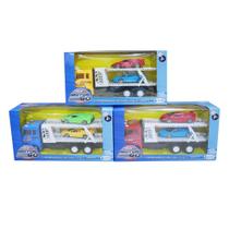 Caminhao a friccao c/ 2 carros - brink+ Caminhao a friccao c/ 2 carros - brink+