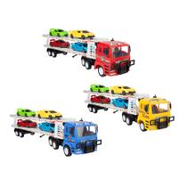 Caminhao a friccao c/ 4 carros - brink+ Caminhao a friccao c/ 4 carros - brink+