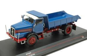 Caminhao antigo ist ifa h6 1957 azul/vermelho - escala 1/43