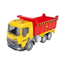 Caminhao Basculante 22cm Luz e Som Zippy Toys Amarelo e Vermelho - CF24348 Caminhao Basculante 22cm Luz e Som Zippy Toys Amarelo e Vermelho - CF24348