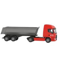 Caminhão Basculante 40cm Truck 2.5 40cm - Brinquedo Com Caçamba Móvel e Rodas Livres - Usual