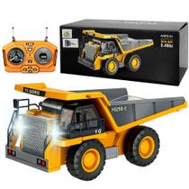 Caminhão Basculante 4x4 Trator Realista com Som Luz Movimentos Levanta Caçamba Metal Caminhão Basculante 4x4 Trator Realista com Som Luz Movimentos Levanta Caçamba Metal