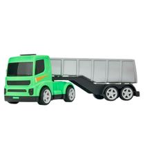 Caminhão Basculante Carreta Grande 40cm Falcon Truckers - Caçamba Articulada - Brinquedo Infantil - Usual
