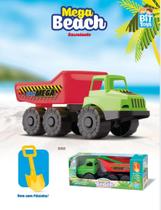 Caminhão Basculante com Pazinha Mega Beach - Bit Toys