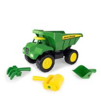 Caminhão basculante de brinquedo John Deere Big Scoop Sandbox com carregadeira de mais de 3 anos