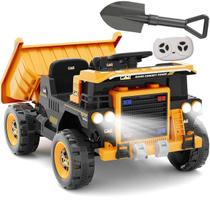 Caminhão Basculante de Pedreira Elétrico 12V Duas Crianças Bandeirante