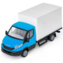 Caminhão Baú Iveco Daily Miniatura 1/30 Com Pneus De Borracha Usual Brinquedos