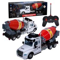 Caminhão Betoneira Controle Remoto Som Do Motor Farol Seta Caminhão Betoneira Controle Remoto Som Do Motor Farol Seta