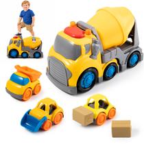 Caminhão Betoneira de Brinquedo P&C 7,7" com Som e Luz Caminhão Betoneira de Brinquedo P&C 7,7" com Som e Luz